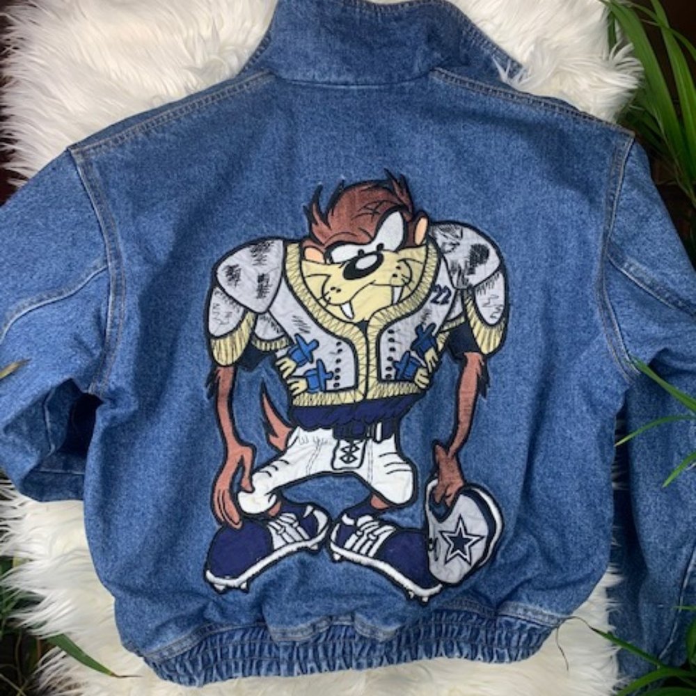 Vintage • Dallas Cowboys+Taz Jean Jacket • 10/12 - Picture 15 of 15